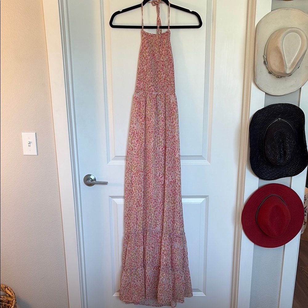 Floral Pink Maxi Dress